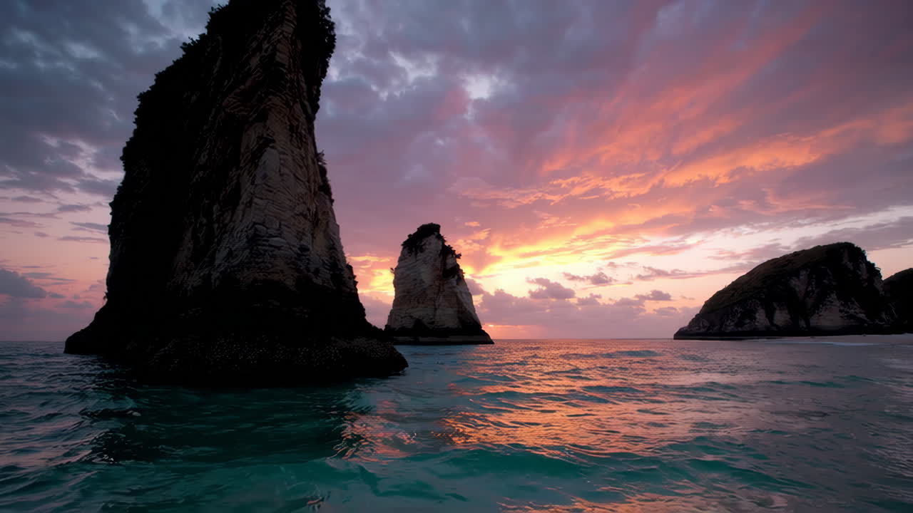 Sunset over Coastal Rocks