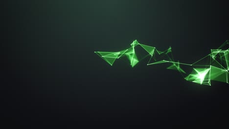 polygon and technology abstract background - animation