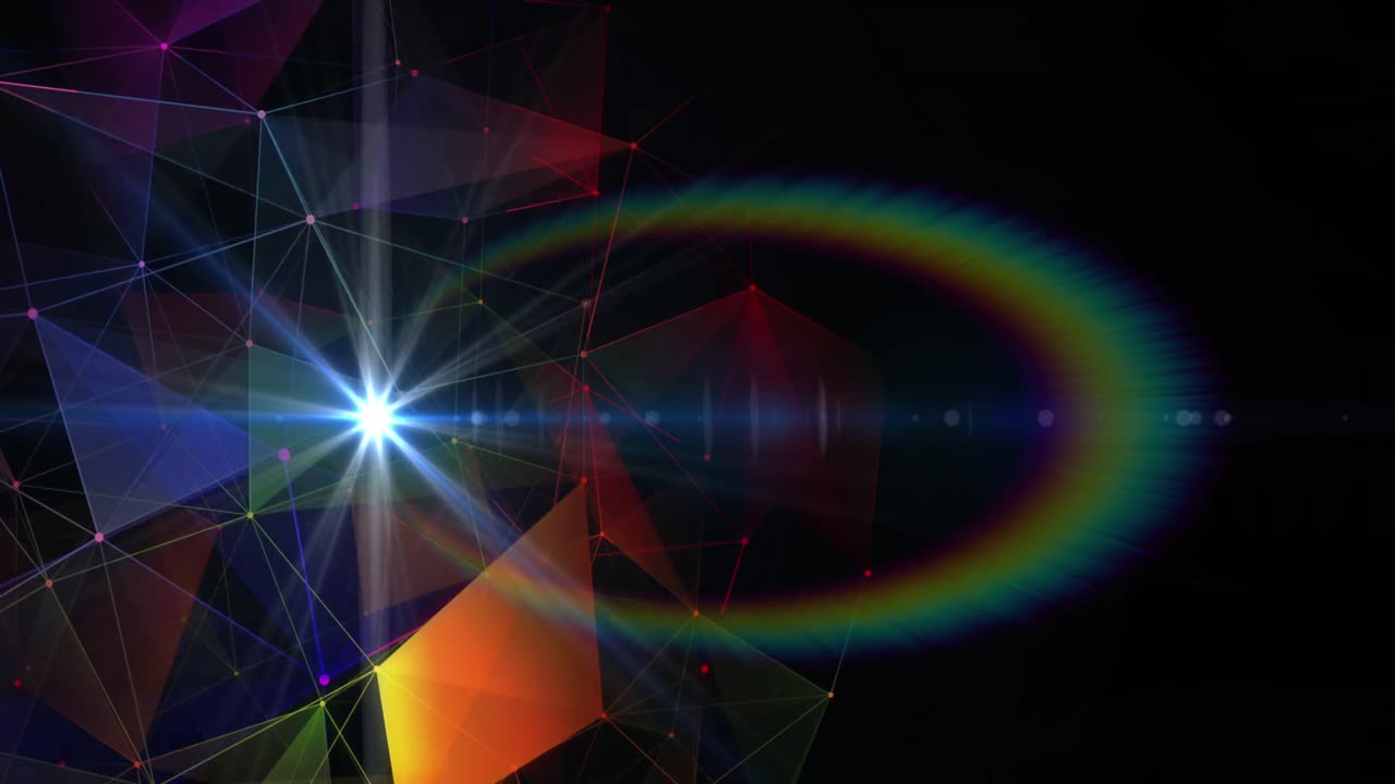 검은 배경에 대한 플렉서스 네트워크