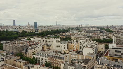 paris cityscape from above