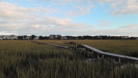 Flying-around-and-over-broken-dock-in-Pawleys-Island-after-Hurricane-Ian