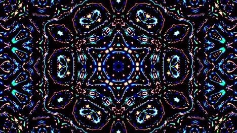 hermosas líneas abstractas brillando luz brillante conjunto suave rojo azul movimiento de color en fondo negro