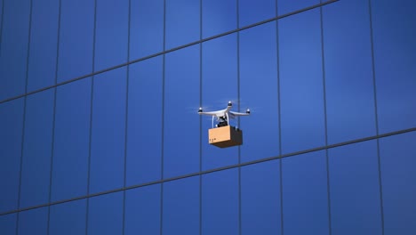 entrega de drones a un edificio