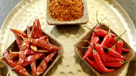 various spices in plate 4k