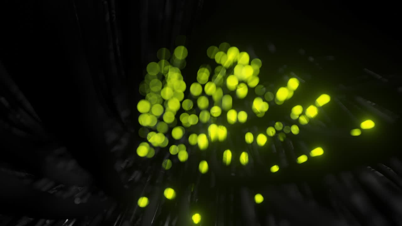 fibra óptica animación de la distribución de la señal de luz de un diodo.