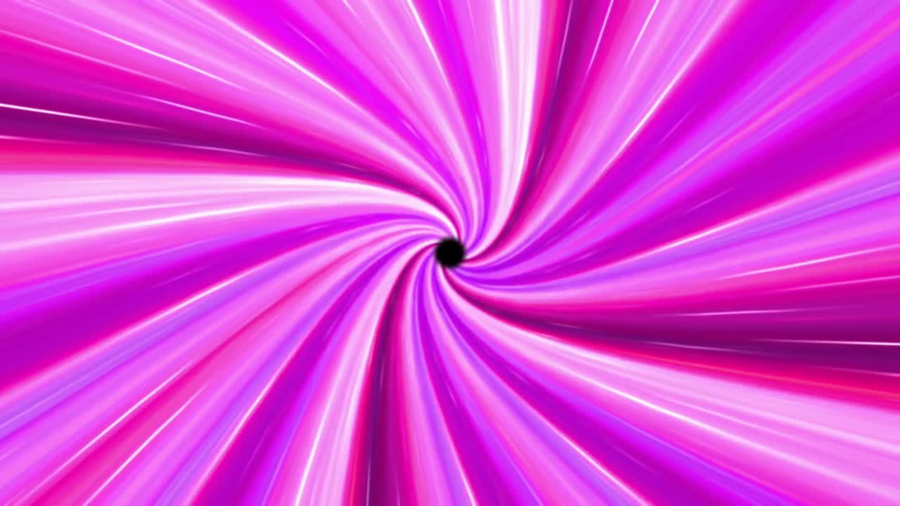 Animazione effetto linee di velocità colorate isolate su sfondo nero