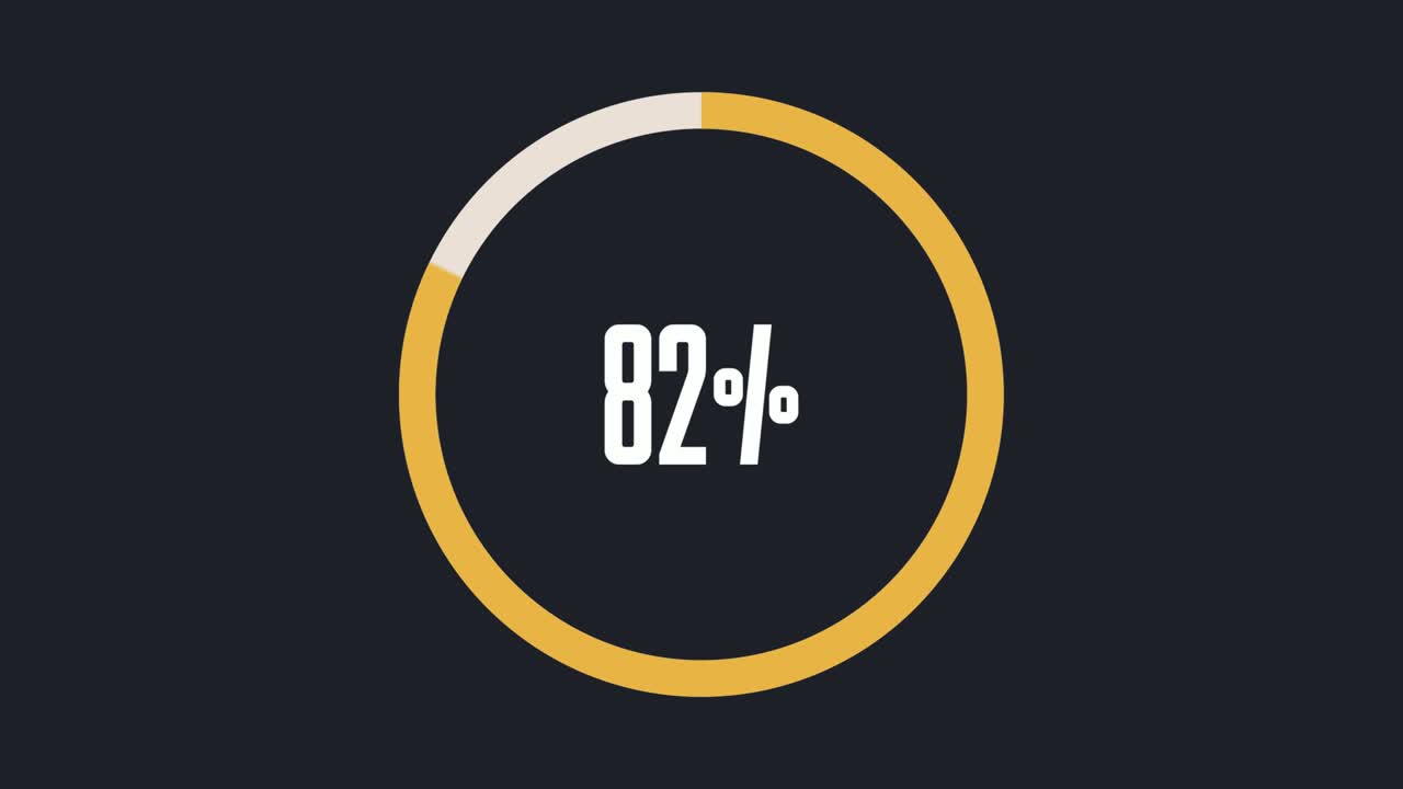Circle percentage diagrams meter from 0 to 100 ready-to-use for web design, user interface UI or infographic - indicator with yellow