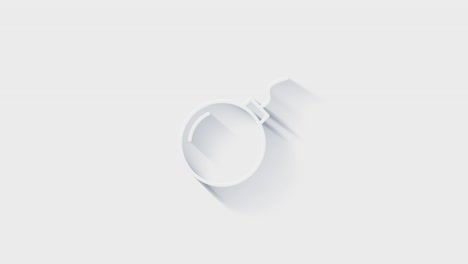 icono de bomba simple. icono blanco con sombra en un fondo transparente.