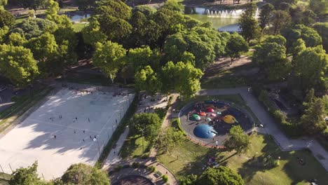 kids playing at centenario park of buenos aires