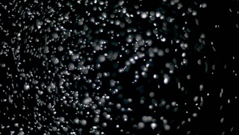 lluvia de nieve cayendo por la noche