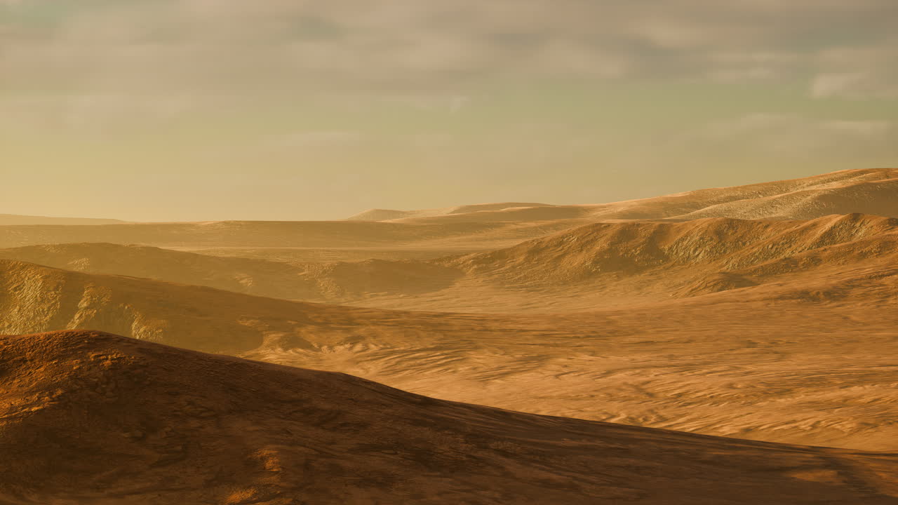Tramonto sopra le dune di sabbia nel deserto