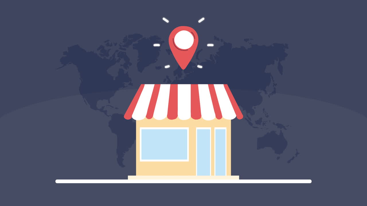 ubicación global de la tienda