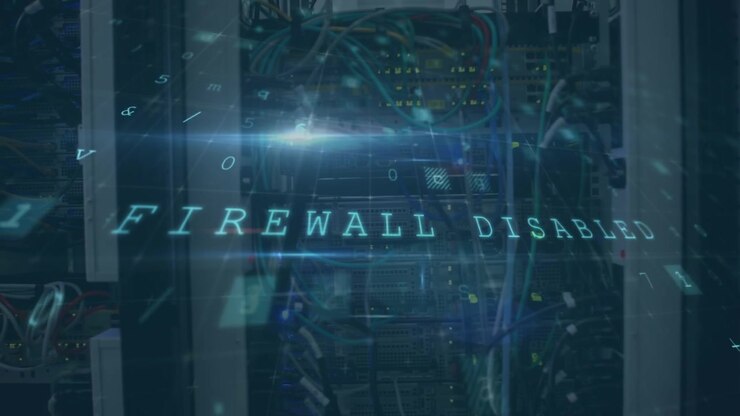 Animation of cyber attack text and data processing over server
