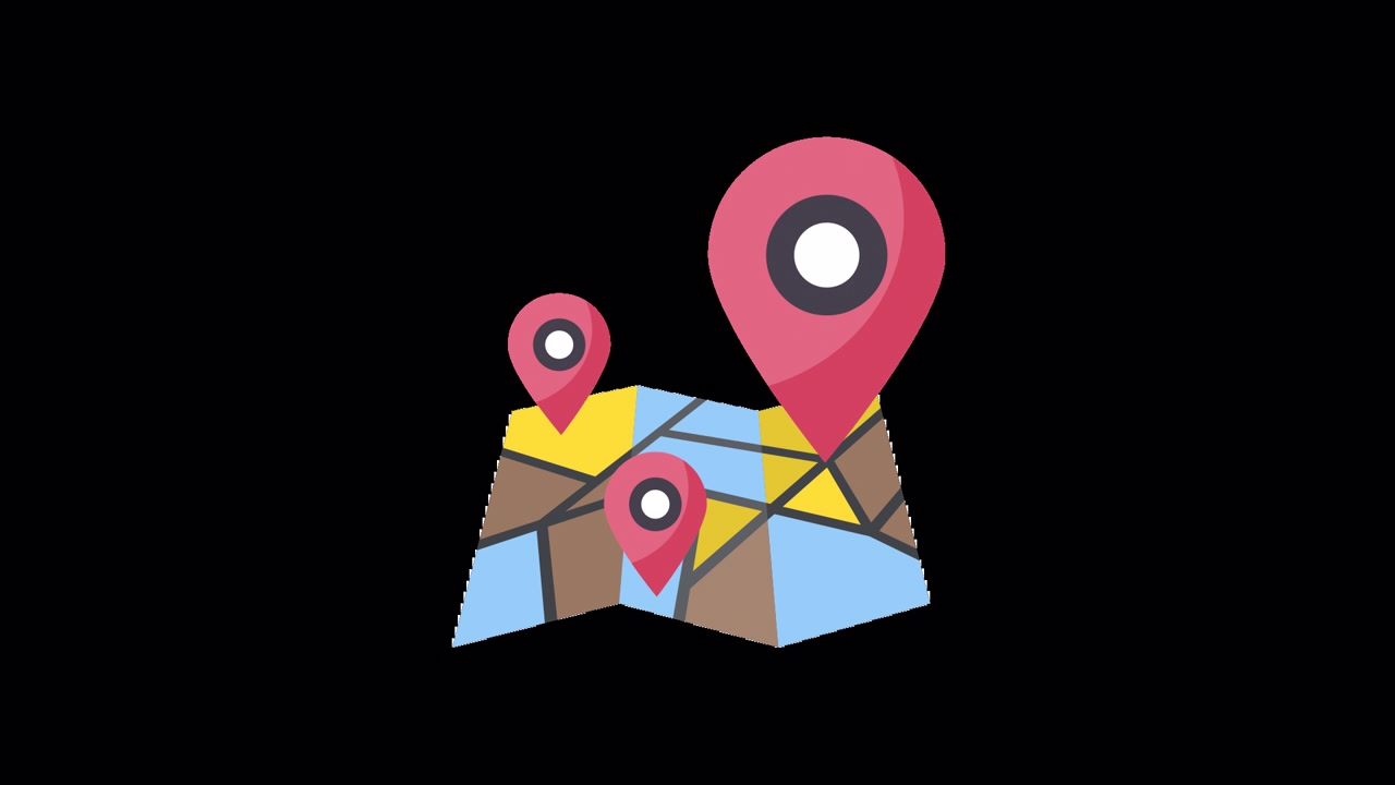 Animated Map Unfolding with Multiple Location Pins
