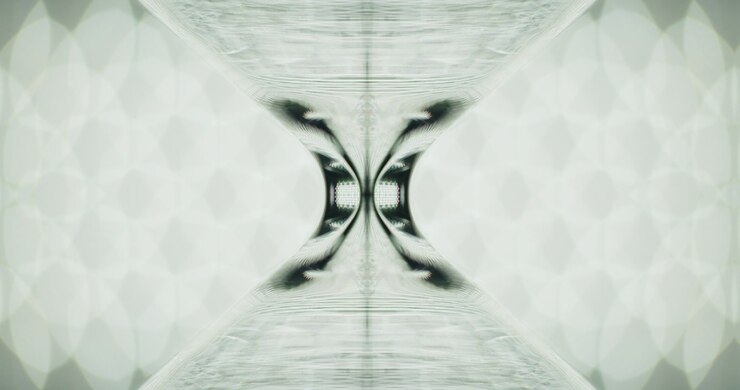 Macro shot of transparent hourglass