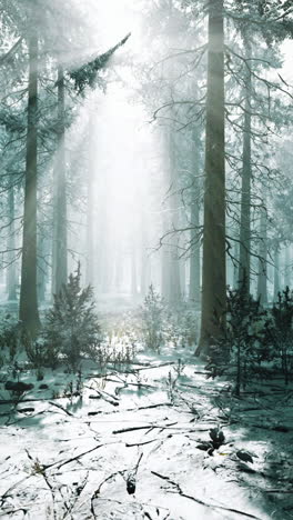 winter wonderland: a magical forest path