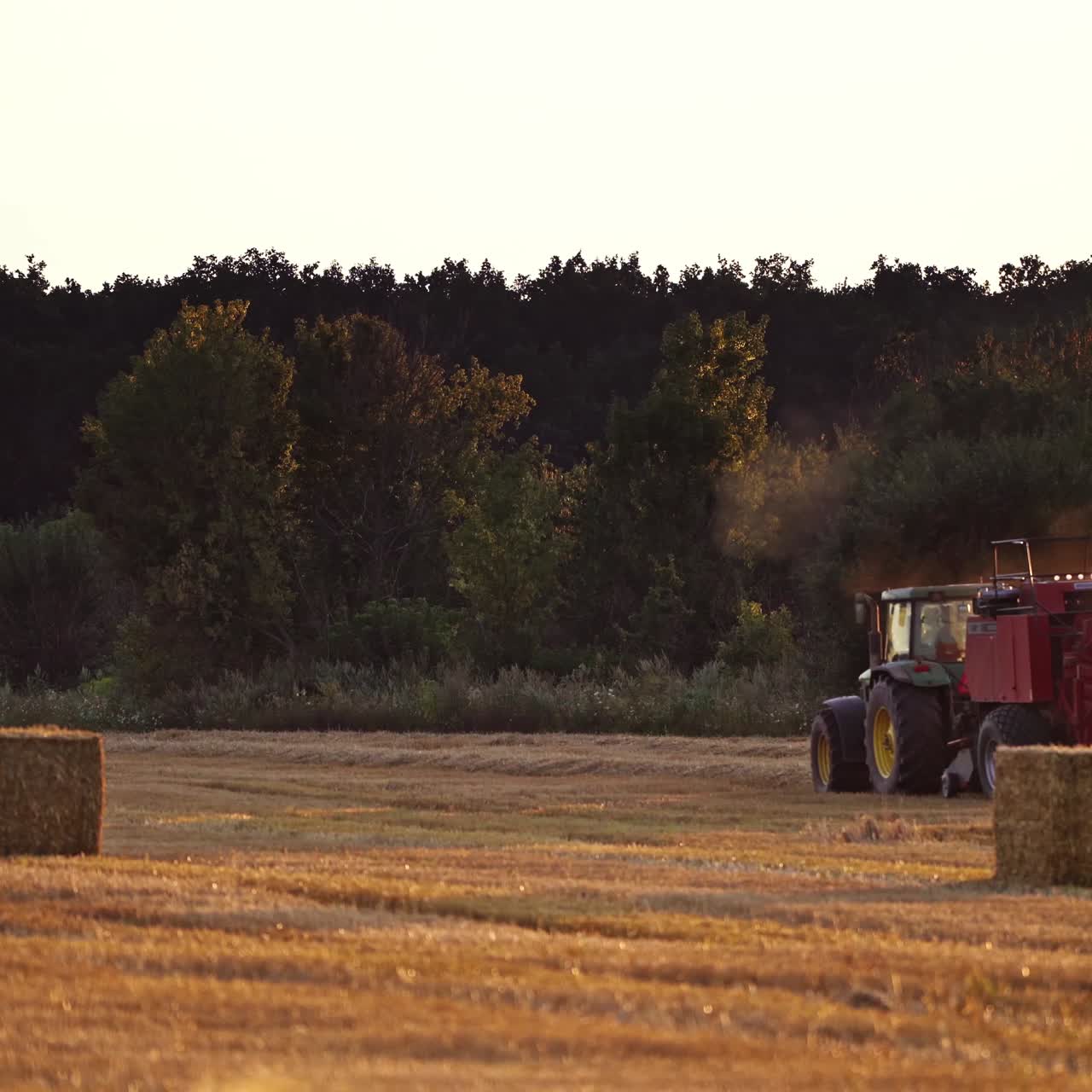 Tractor at work on a field