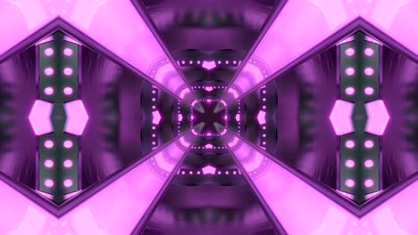 fondo decorativo de neón abstractamente adornado con bucles. caleidoscopio o mandala en 3d.