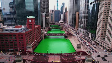 amazing-aerial-between-chicago-buildings-downtown-during-the-St