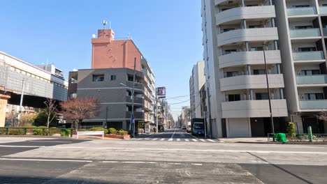 a time-lapse of a quiet urban intersection.