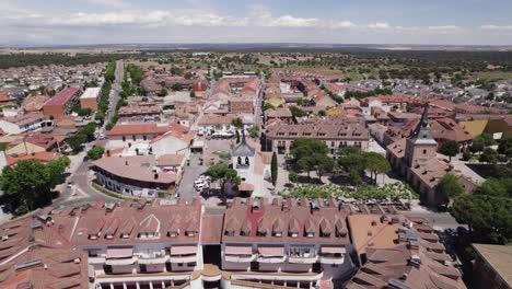 aerial flyover of sevilla la nueva town center