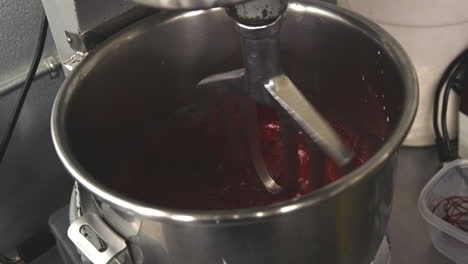 food mixer at work in the kitchen at a bakery