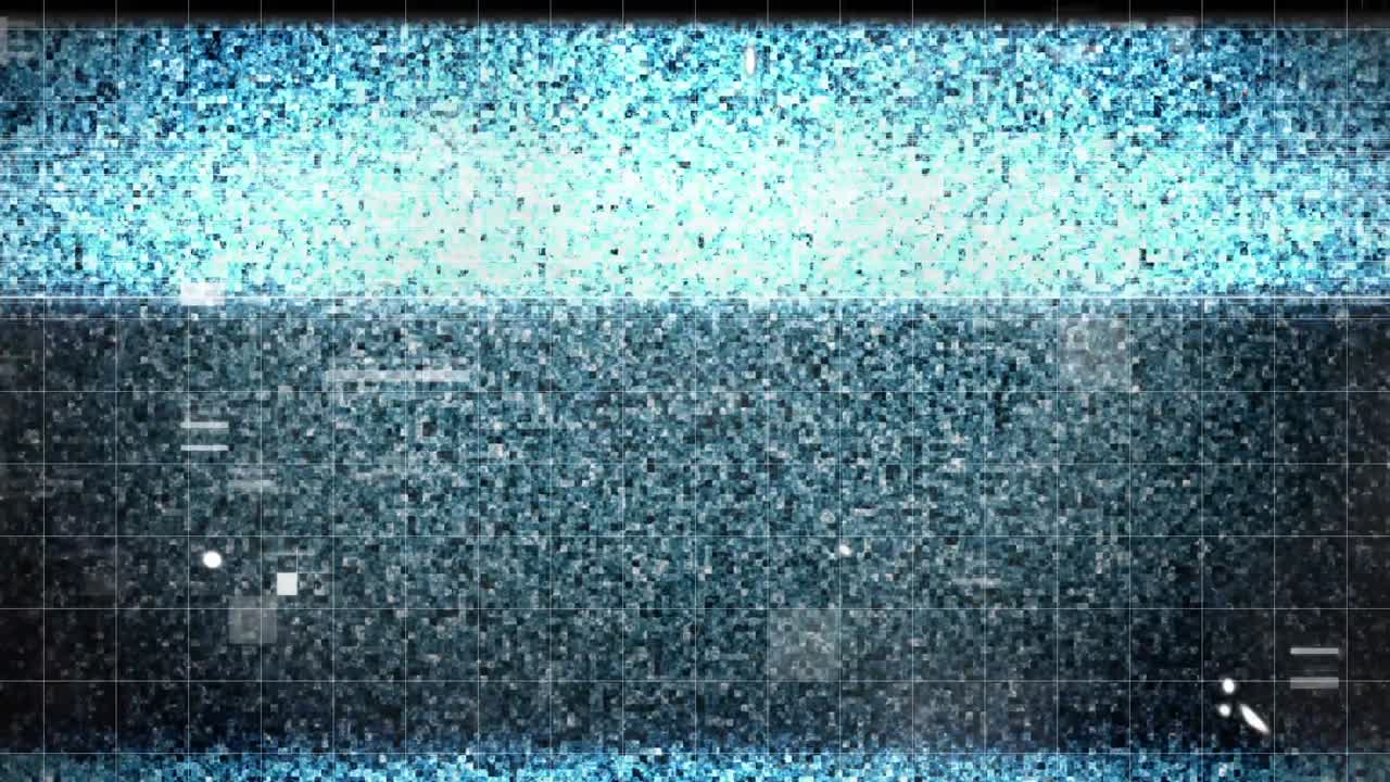 animación de la pantalla parpadeante con fallo y ruido