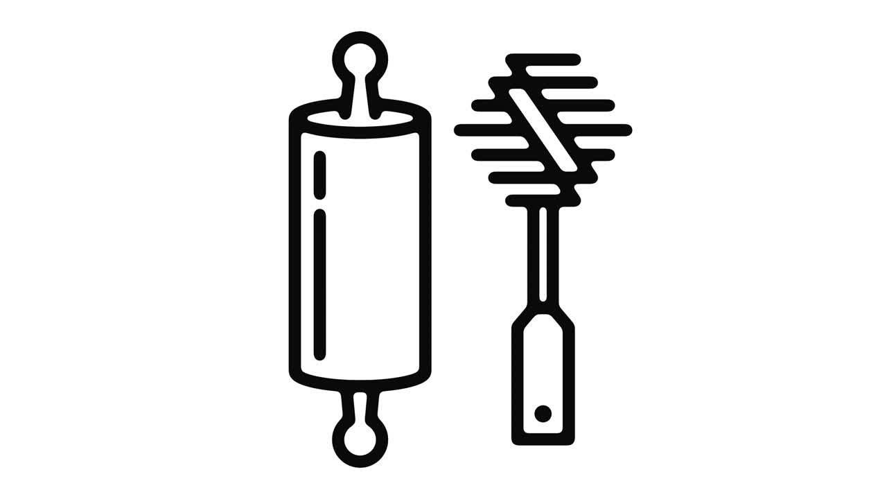 주방 용품 라인 모션 그래픽
