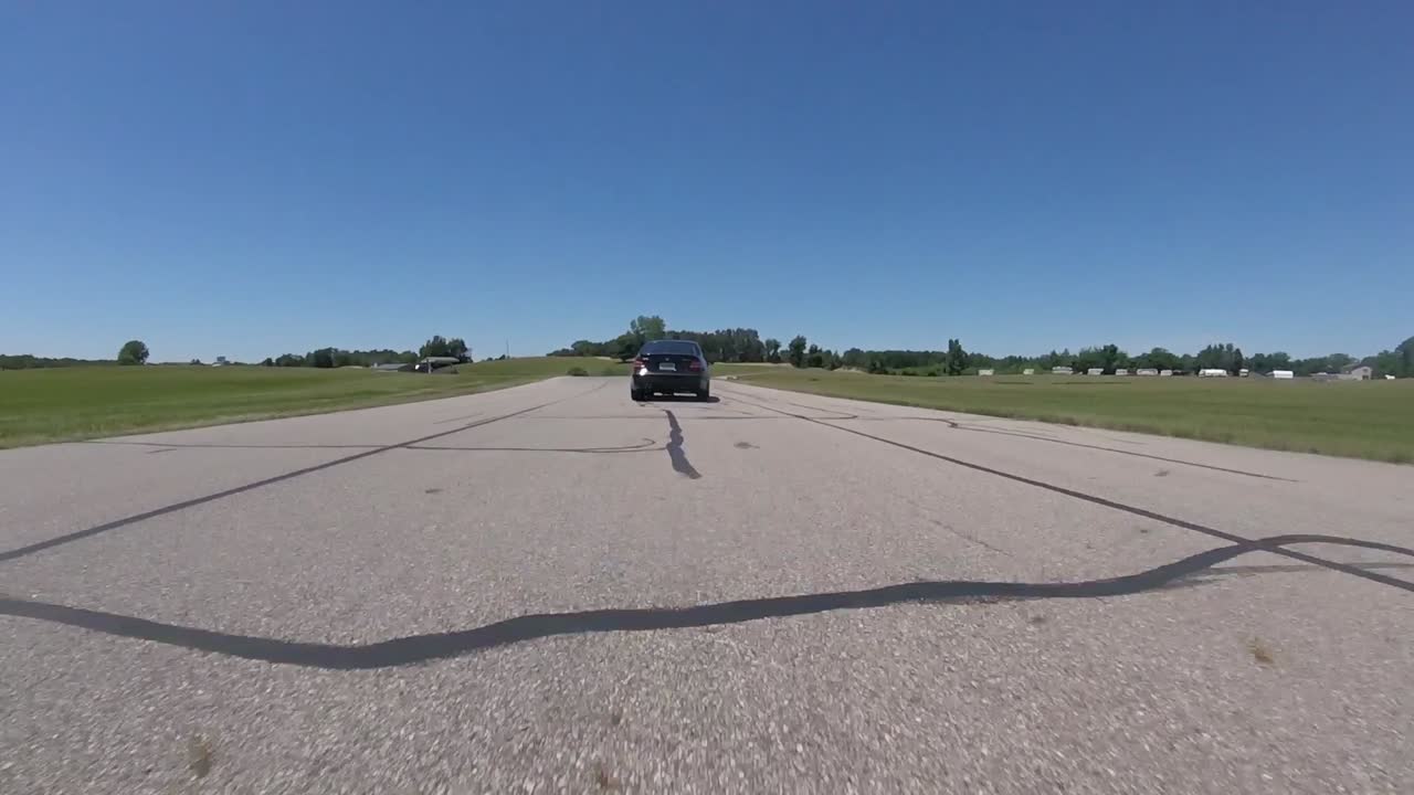 Driving on a country road