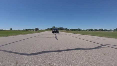 driving on a country road