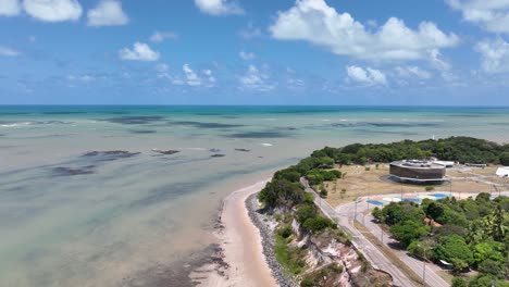 Cityscape-beach-of-Joao-Pessoa-Paraiba-at-Brazil-Northeast