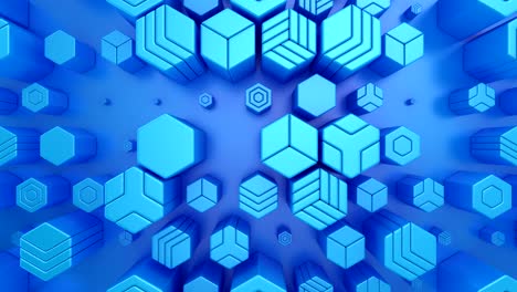 background of animated hexagons