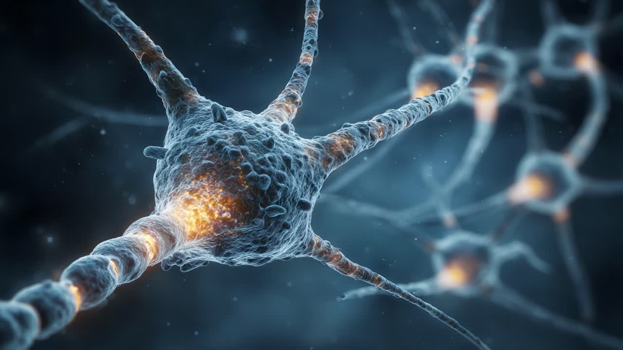 Microscopic View of Neurons: Examining the Complex Interconnections and Stunning Details of Neuronal Activation and Communication in the Human Brain