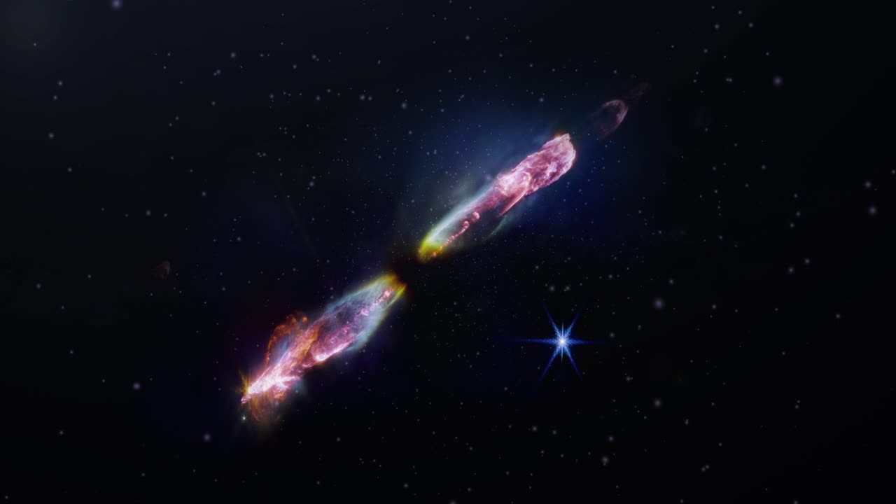 헤르비그-하로 211을 향한 비행은 태양의 유아적인 유사성인 젊은 별의 퇴출의 절묘한 세부 사항을 드러 ⁇ 니다.