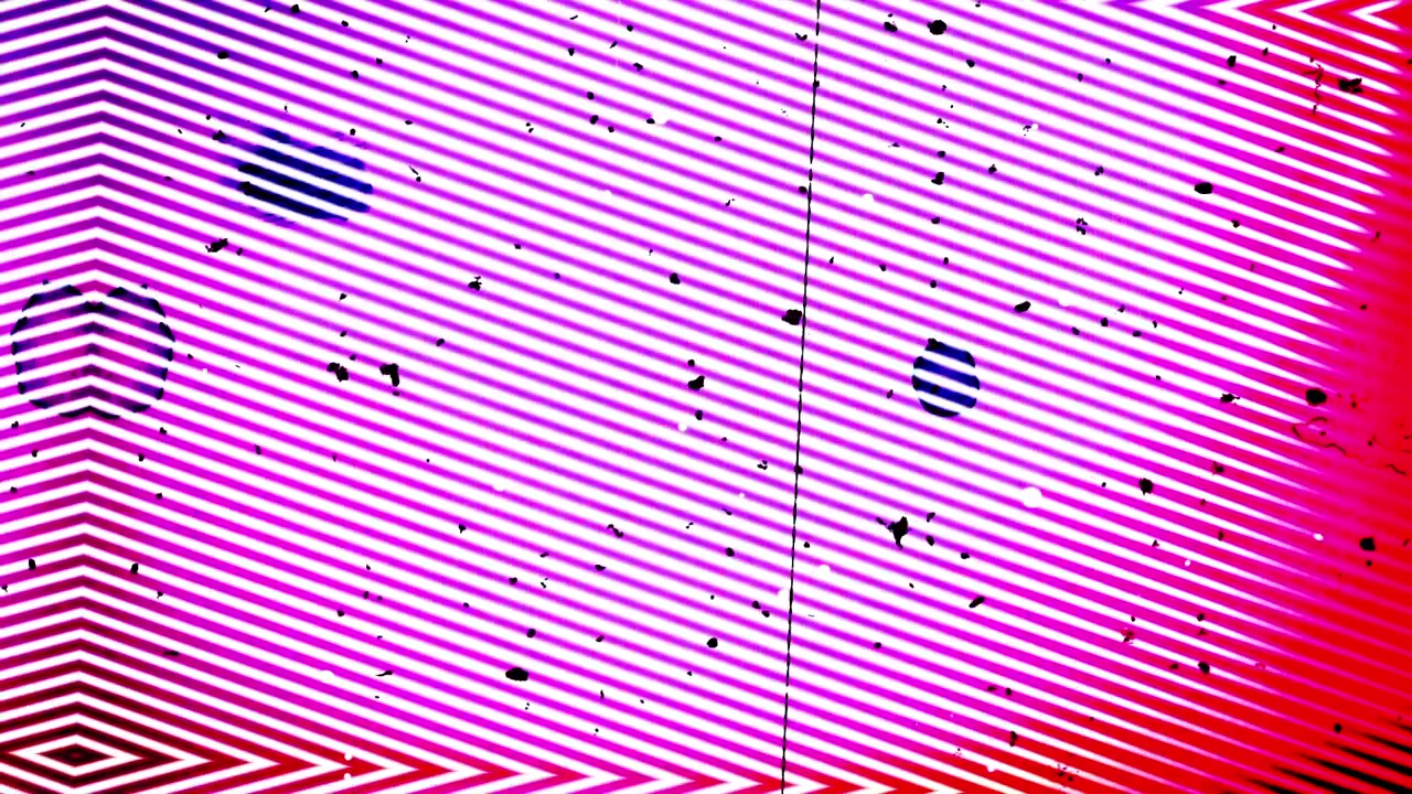 Colorful Abstract Glitch Pattern with Vintage Film Overlay