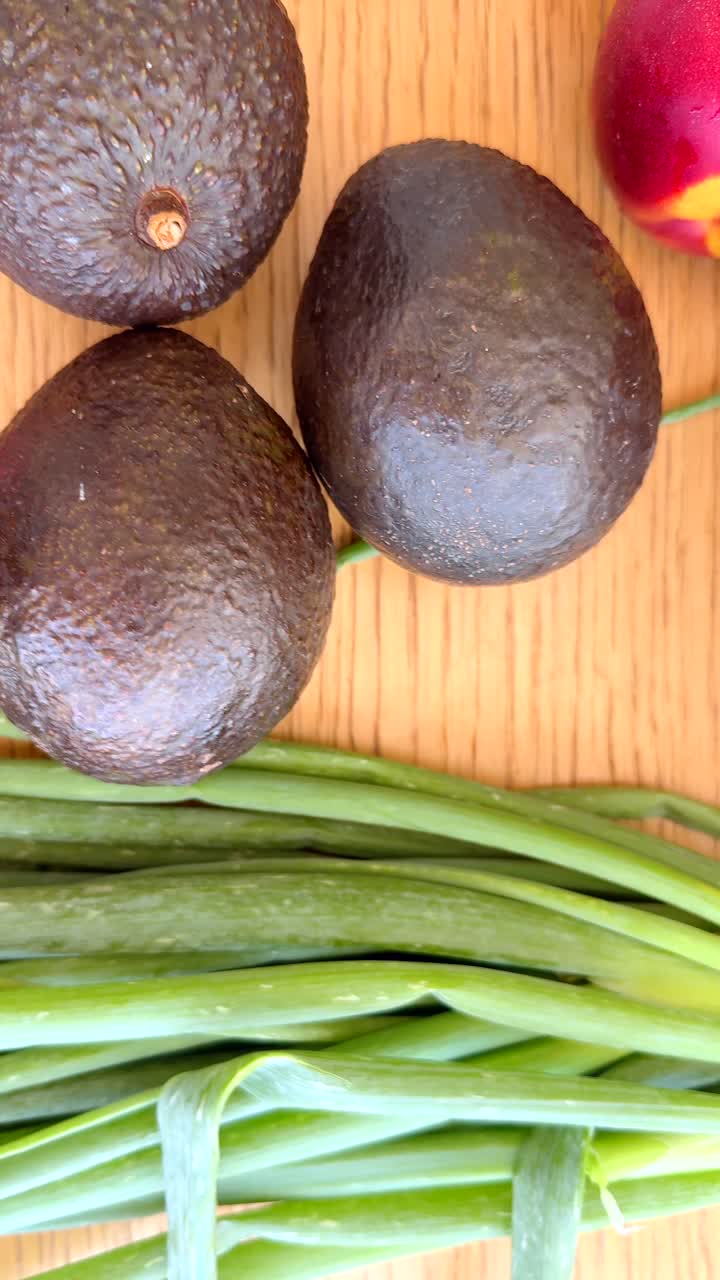 신선한 과일과 채소