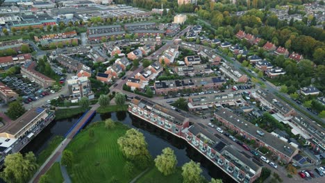 Jib-up-of-a-beautiful-green-neighborhood-in-the-Netherlands