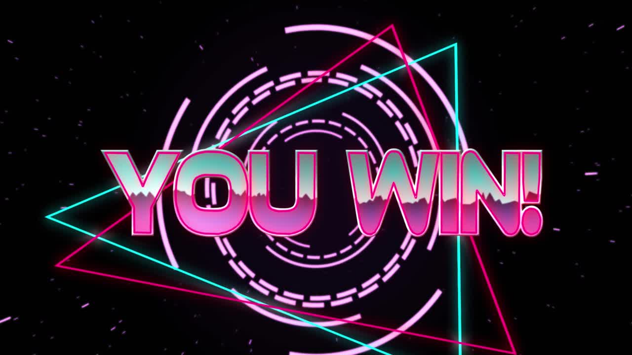 스 ⁇  스캔을 통해 분홍색 금속 텍스트를 이기는 애니메이션