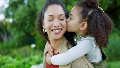 Family,-kiss-and-piggyback-with-a-girl