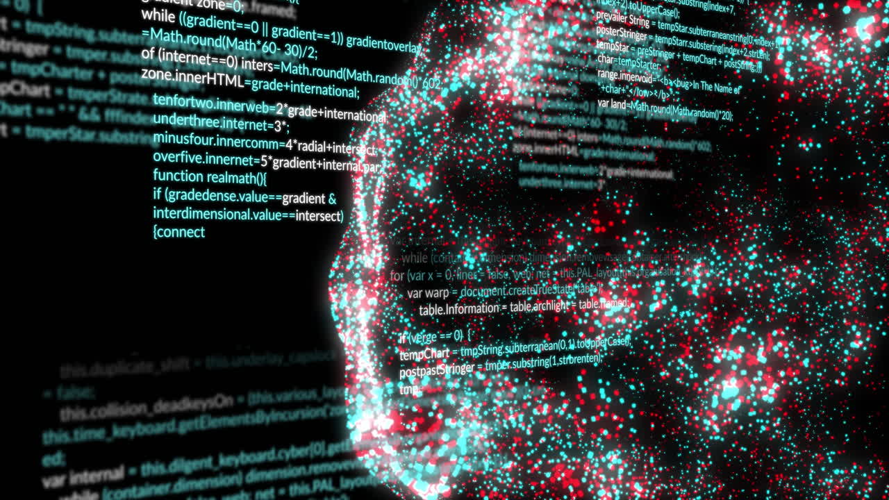 Animation of digital data processing over globe of connections