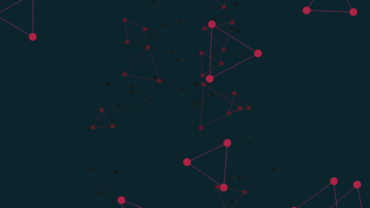 Dark and dynamic network of interconnected circles