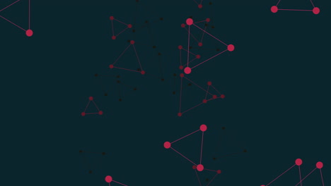 dark and dynamic network of interconnected circles