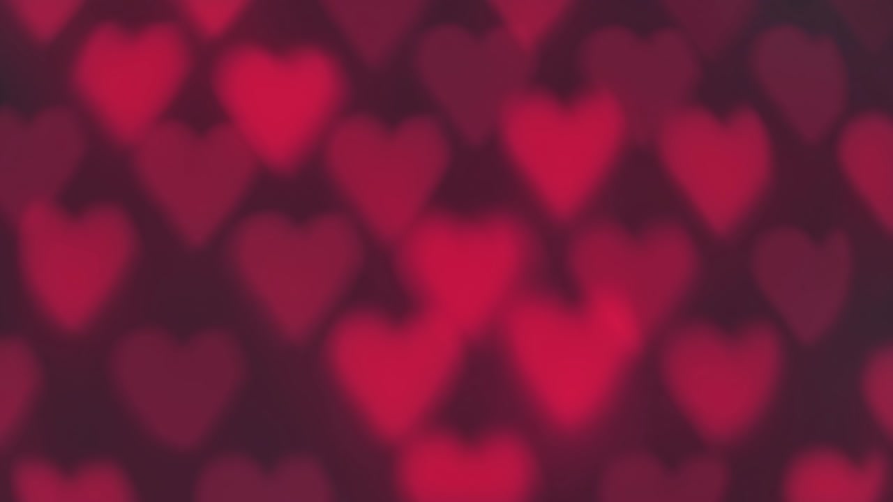 bokeh en forma de corazón hecho con luces de vela en bucle