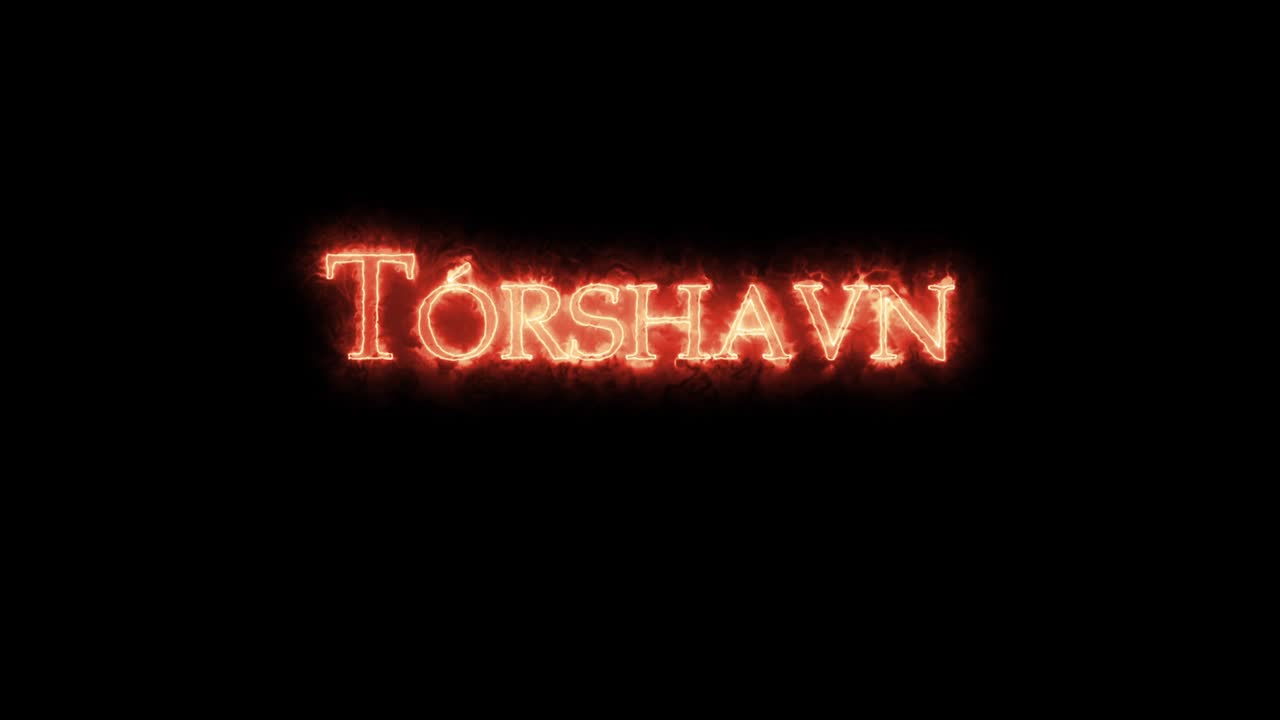 tórshavn은 불로 쓰여져 있습니다.
