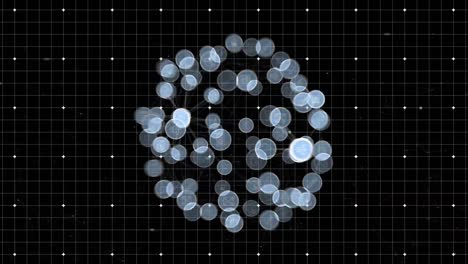 animation of networks of connections of multiple interface icons