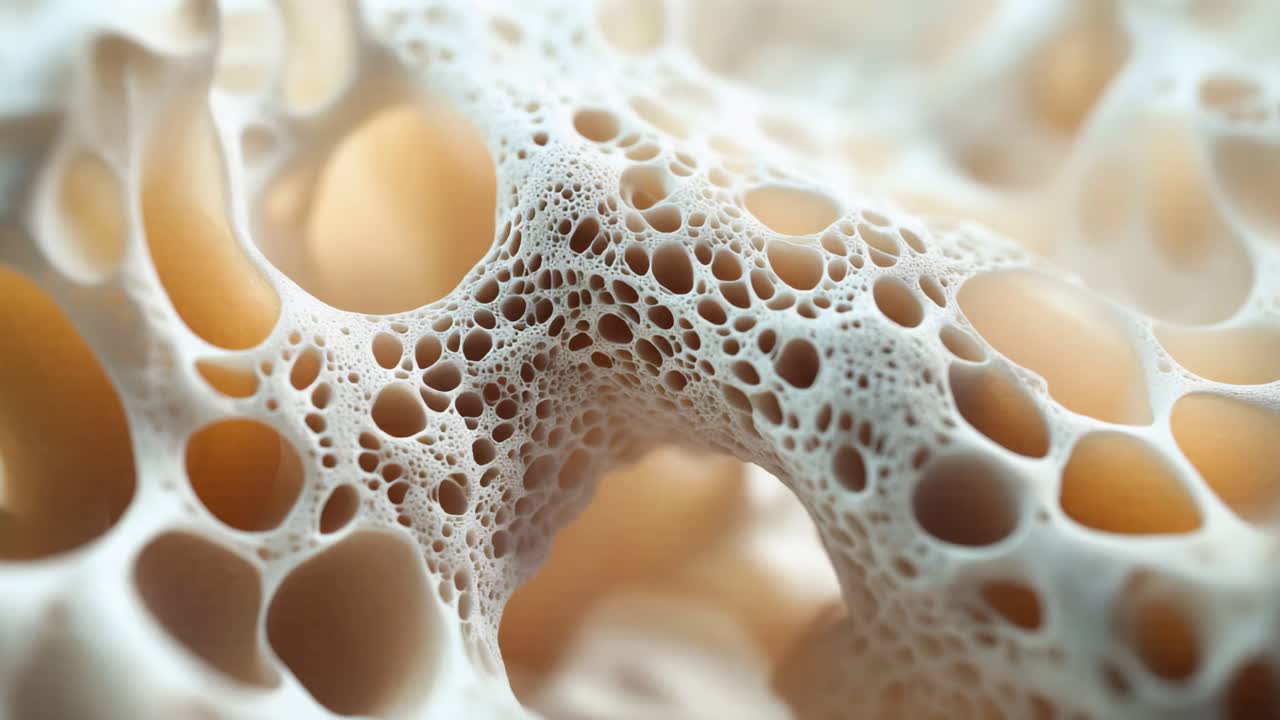Close-up view of Trabecular Bone Structure