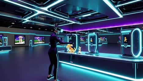 virtual reality dog museum experience