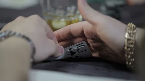 playing cards and hands