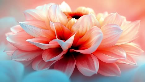 beautiful flower in soft pastel colors. a close-up of a stunning flower showcasing soft pink and white petals.