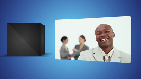 Business-videos-against-white-background